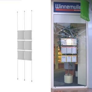 Raampresentatie 2 rijen 3x A4 portrait