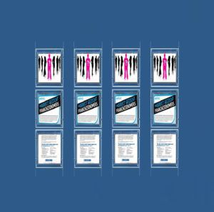 Raampresentatie LED 3x A4