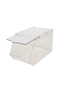 Snoepbak middel met geopende schuifklep voor los snoep
