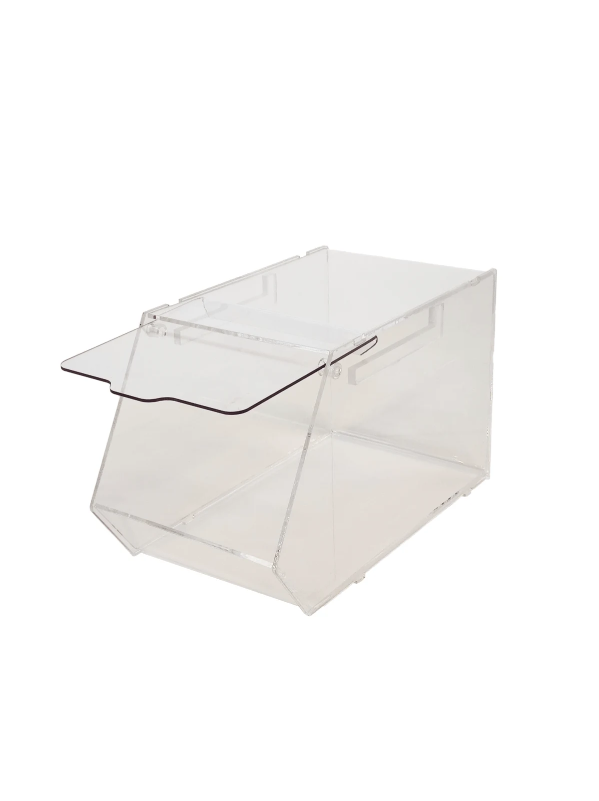 Snoepbak middel met geopende schuifklep voor los snoep