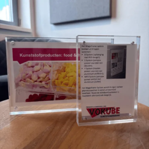 Kaarthouder met magneten A4 – Magnetische kaartenhouder