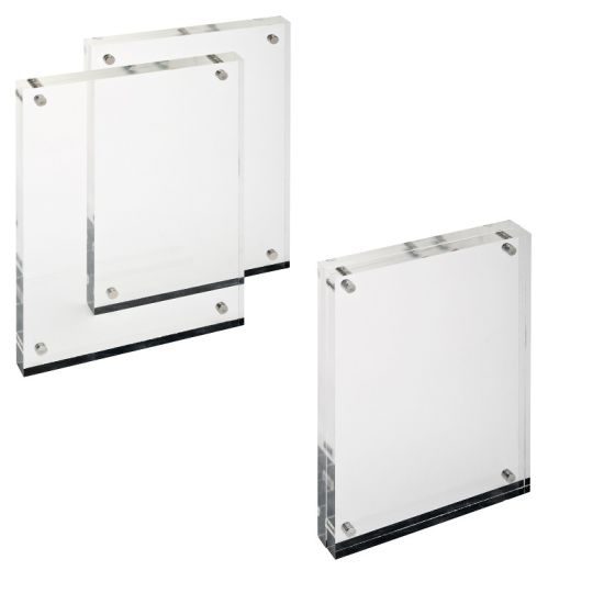 Magnetische fotolijst A6 transparant met 8 magneten