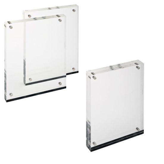 Magnetische fotolijst A6 transparant met 8 magneten