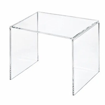 Acryl U tafel 25cm van helder plexiglas voor productpresentatie