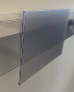 prijskaarthouder rails